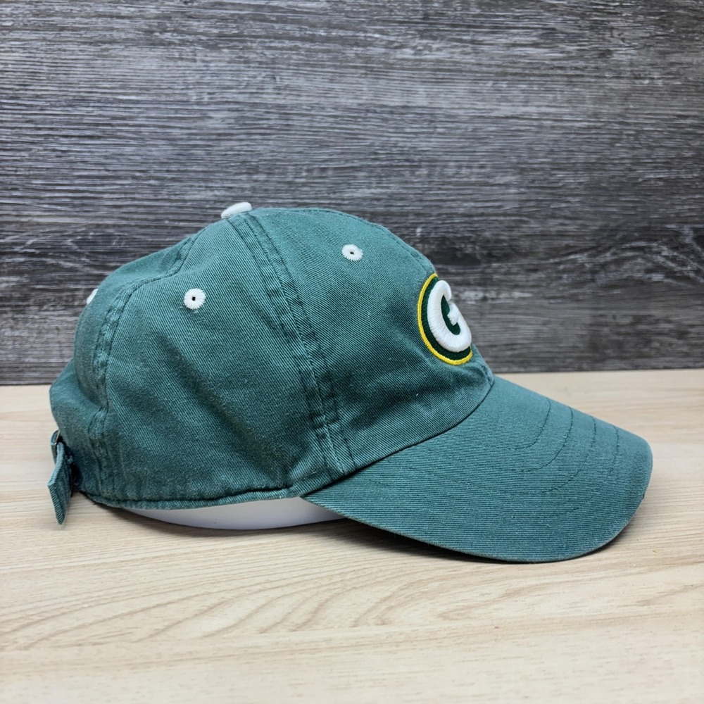 Green Bay Packers Hat Cap Strap Back Mens One Size Green NFL Football Twins - Picture 6 of 10